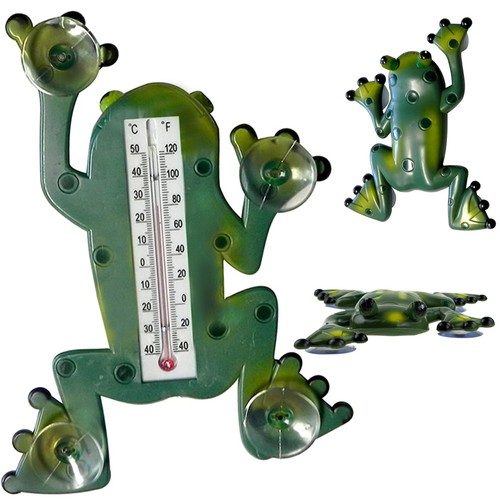 Fensterthermometer frosch mit - fensterthermometer,
