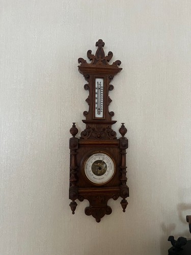 Antike wetterstation holz - antike,