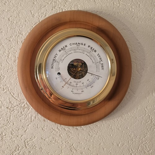 Vintage barometer thermometer - vintage,