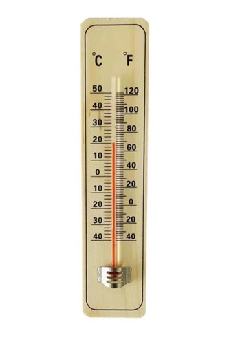 Thermometer holz hängbar - holz,