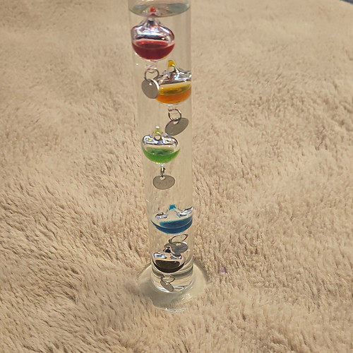 Galileo thermometer aus glas - aus,