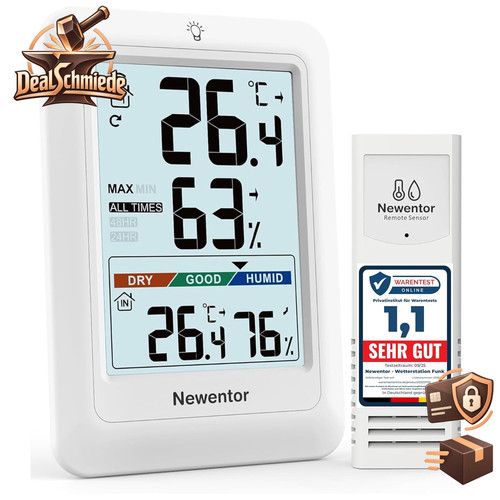 Thermometer innen außen max - außen,