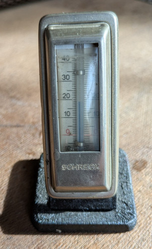 Altes tisch thermometer - altes, auf