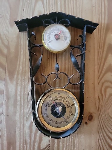Antikes wand barometer - wand-barometer, mit