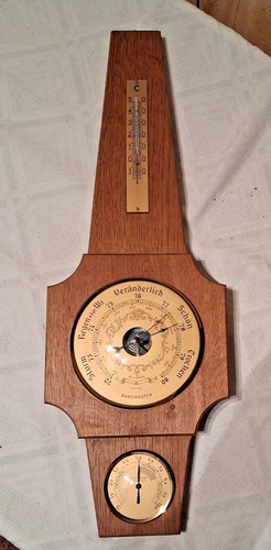 Vintage wetterstation holz - vintage,