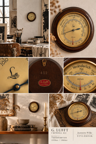 Lufft barometer thermometer - lufft,