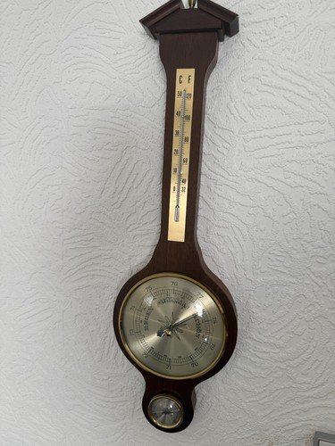 Wetterstation holz barometer - wetterstation,